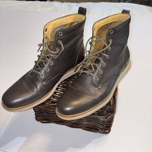Cole Haan Original Grand Chukka Boots Waterproof Leather Brown Mens 11.5